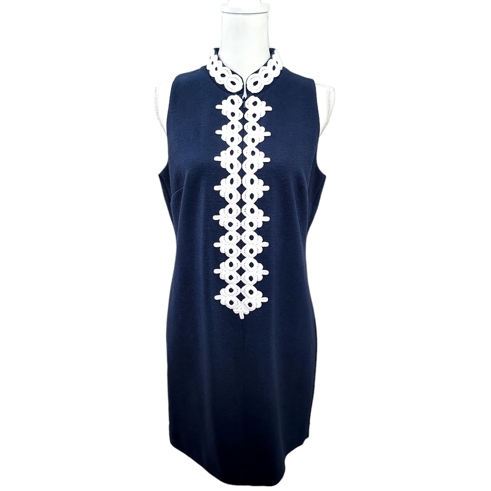 Lilly Pulitzer navy Callista shift dress L
